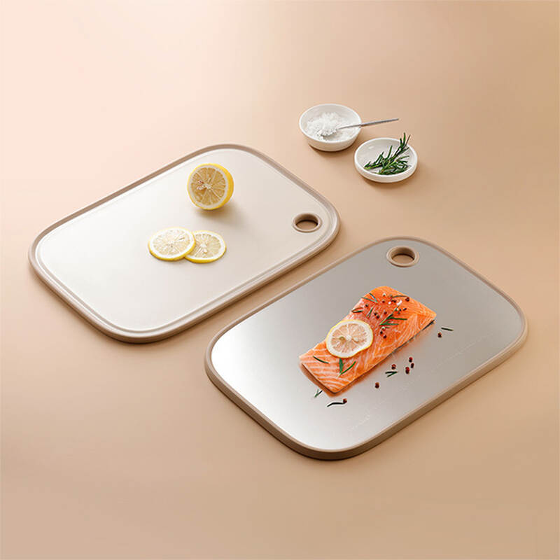 Thớt hai mặt inox 304, PP kháng khuẩn hiệu LocknLock kích thước 400*280*12MM - Màu Ivory - CKD096IVY, , large image number null